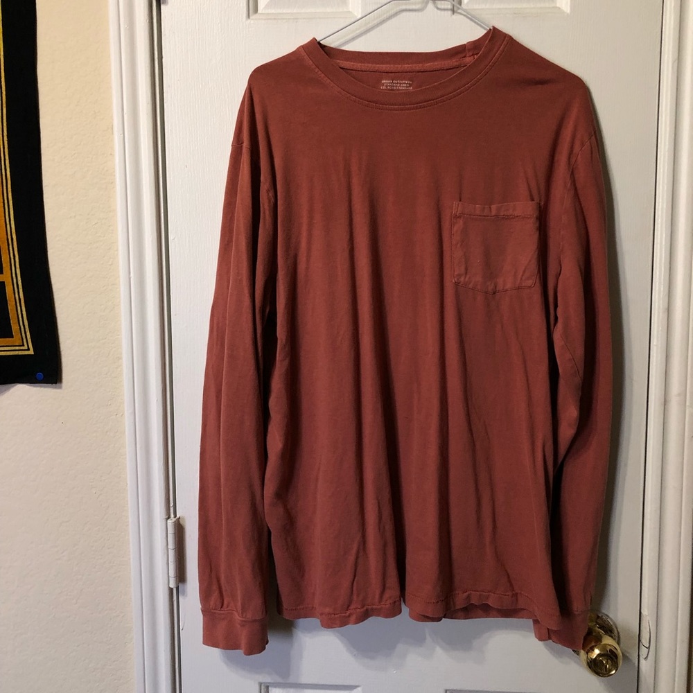 UO Long Sleeve Burnt Orange Top